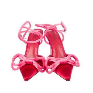 Gianni Bini Taylinn Satin Bow Pointed Toe Pumps